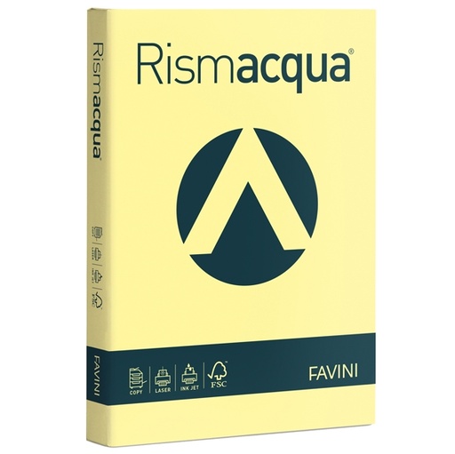 [D32800] Carta RISMACQUA 200gr A3 125fg giallo chiaro 07 FAVINI