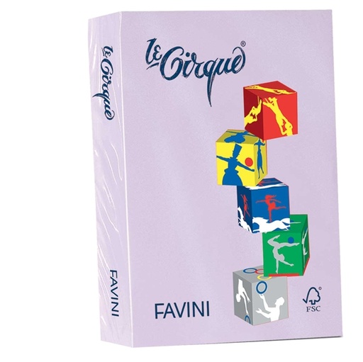 [D32858] Carta LECIRQUE A4 80gr 500fg lilla pastello 104 FAVINI
