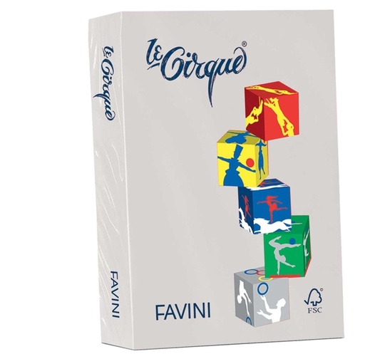 [D32863] Carta LECIRQUE A4 80gr 500fg grigio pastello 109 FAVINI