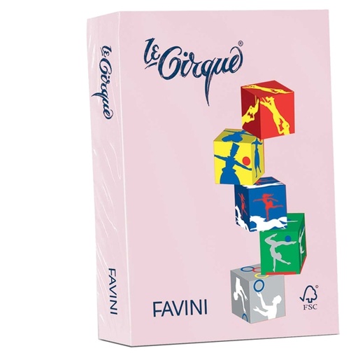 [D32902] Carta LECIRQUE A4 160gr 250fg rosa pastello 108 FAVINI
