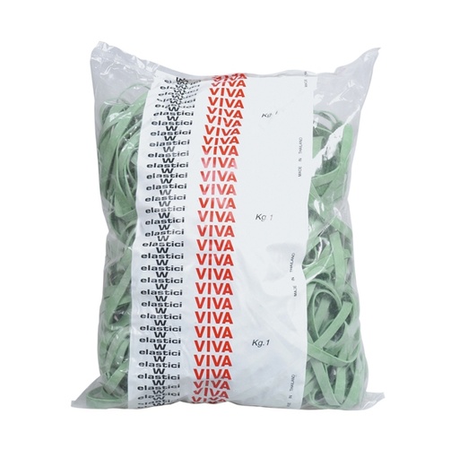 [D34155] ELASTICO FETTUCCIA VERDE diam.70 T8 SACCO DA 1KG