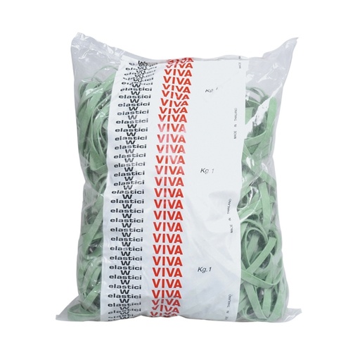 [D34160] ELASTICO FETTUCCIA VERDE diam.150 T8 SACCO DA 1KG