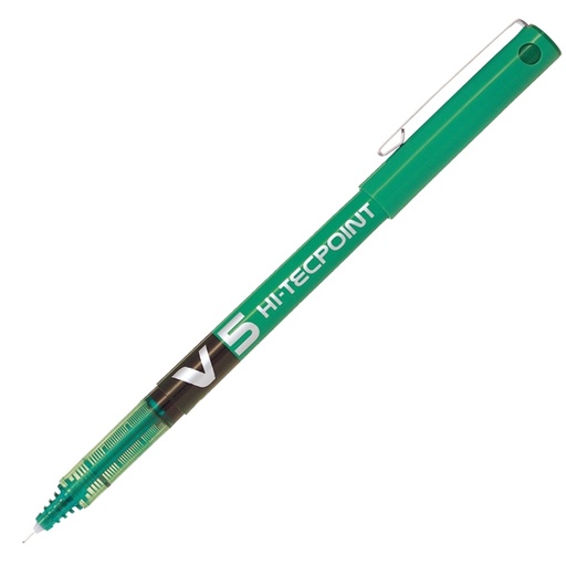 [D34537] ROLLER HI-TECPOINT V5 VERDE PILOT