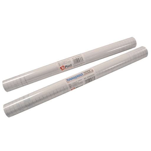 [D34809] ROTOLO COPRILIBRO VELOPLAST TRASPARENTE NEUTRO 200 X 45CM