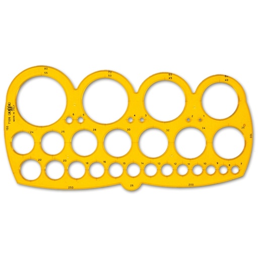 [D34882] MASCHERA ARDA CERCHI C/SMUSSO 1/55MM