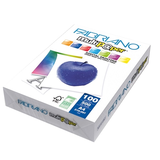 [D34908] CARTA MULTIPAPER A4 100GR 500FG FABRIANO