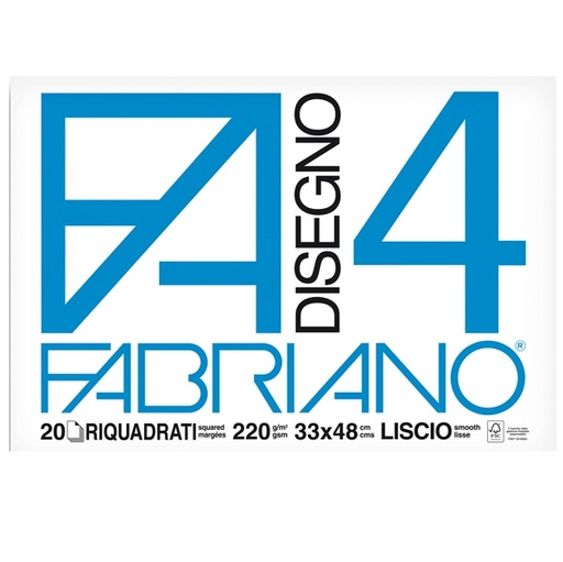 [D34935] ALBUM FABRIANO4 (33X48CM) 220GR 20FG LISCIO SQUADRATO