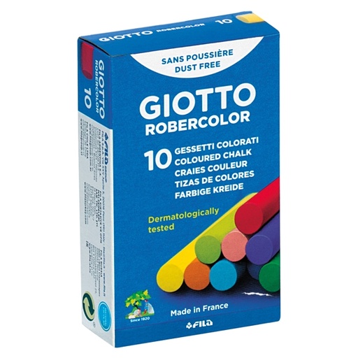 [D35271] SCATOLA 10 GESSETTI TONDI COLORATI GIOTTO