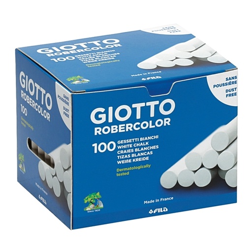 [D35272] SCATOLA 100 GESSETTI TONDI BIANCO GIOTTO