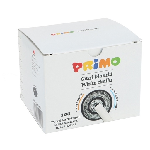 [D35273] SCATOLA 100 GESSETTI TONDI BIANCO Primo