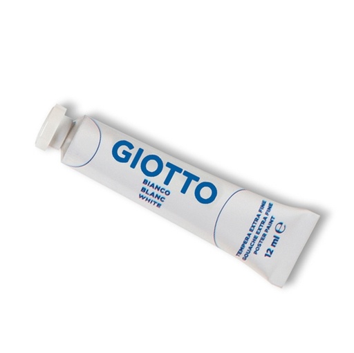 [D36113] TEMPERA GIOTTO TUBO 4 (12ML) BIANCO 01
