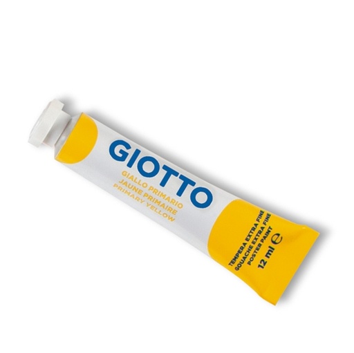 [D36114] TEMPERA GIOTTO TUBO 4 (12ML) GIALLO PRIMARIO 02