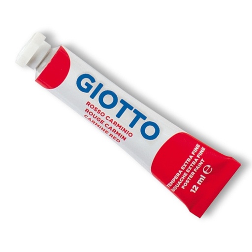 [D36121] TEMPERA GIOTTO TUBO 4 (12ML) ROSSO CARMINIO 09
