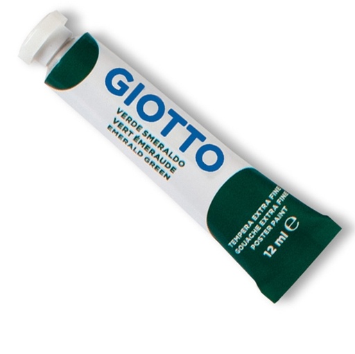[D36126] TEMPERA GIOTTO TUBO 4 (12ML) VERDE SMERALDO 14