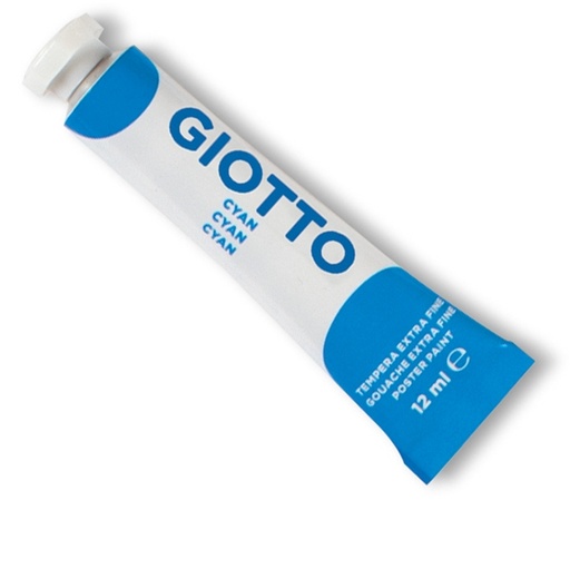 [D36127] TEMPERA GIOTTO TUBO 4 (12ML) CYANO 15