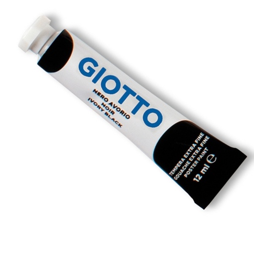 [D36136] TEMPERA GIOTTO TUBO 4 (12ML) NERO 24