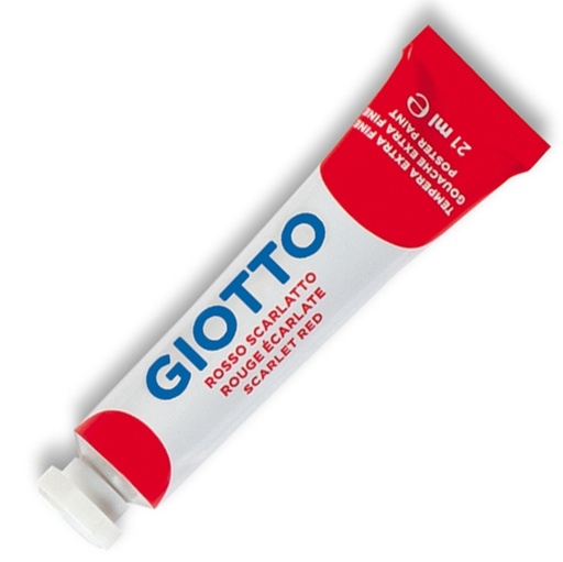 [D36139] TEMPERA GIOTTO TUBO 7 (21ML) ROSSO SCARLATTO 08