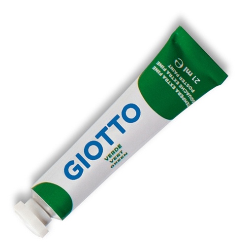 [D36140] TEMPERA GIOTTO TUBO 7 (21ML) VERDE 12