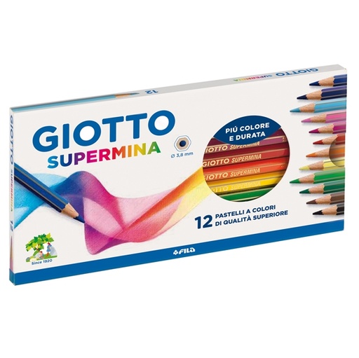 [D36196] ASTUCCIO 12 PASTELLI SUPERMINA GIOTTO
