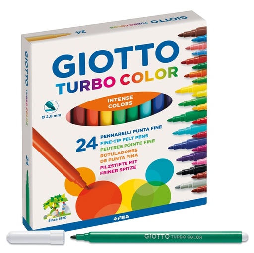 [D36198] ASTUCCIO 24 PENNARELLI TURBOCOLOR GIOTTO