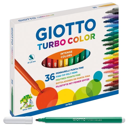 [D36199] ASTUCCIO 36 PENNARELLI TURBOCOLOR GIOTTO