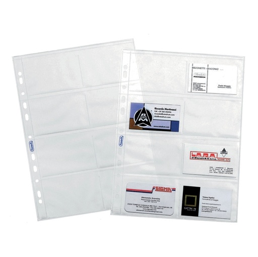 [D36274] 10 BUSTE FORATE PORTA 16 BIGLIETTI VISITA 1728 22,2X31,2 FAVORIT