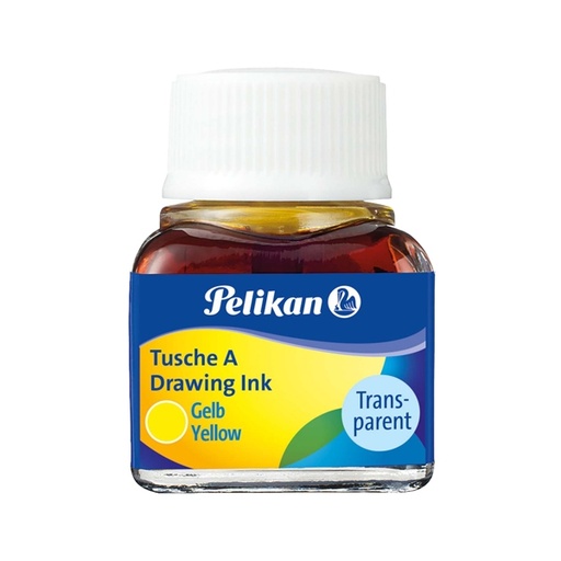 [D36330] INCHIOSTRO DI CHINA 523 GIALLO 5 10ML PELIKAN