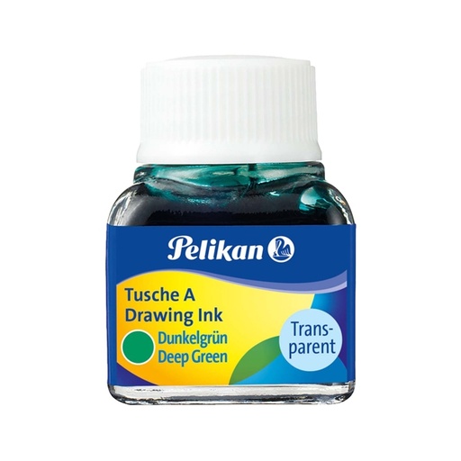 [D36332] INCHIOSTRO DI CHINA 523 VERDE SCURO 7 10ML PELIKAN