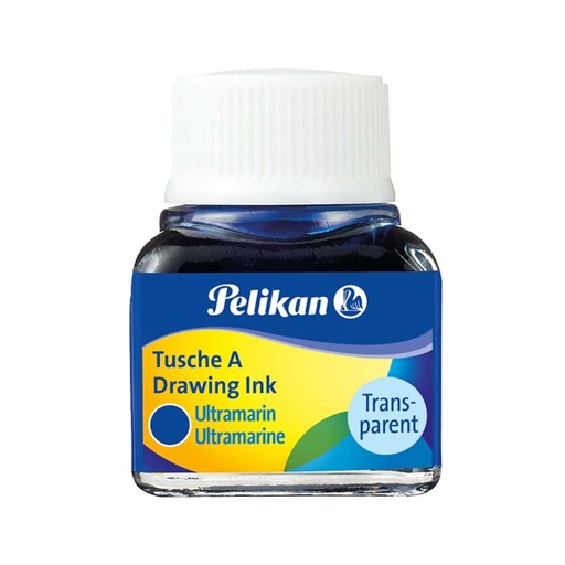 [D36334] INCHIOSTRO DI CHINA 523 BLU OLTREMARE 9 10ML PELIKAN