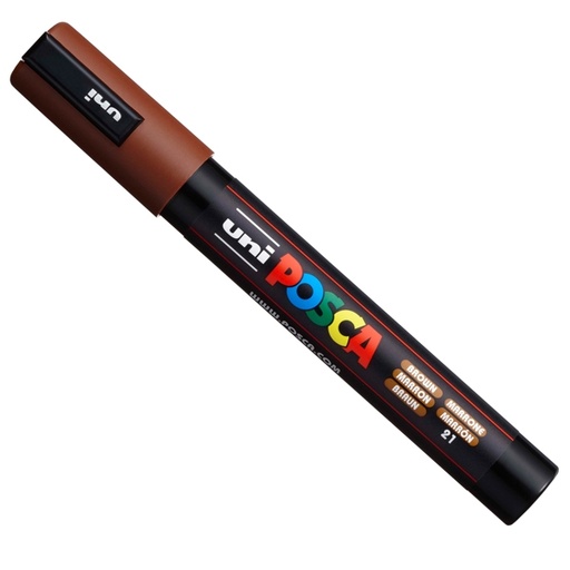 [D36654] Marcatore UNI POSCA PC5M p.media 1,8-2,5mm marrone UNI MITSUBISHI