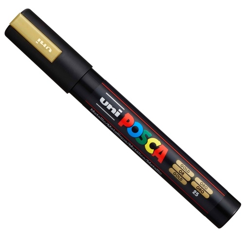 [D36684] Marcatore UNI POSCA PC5M p.media 1,8-2,5mm oro UNI MITSUBISHI