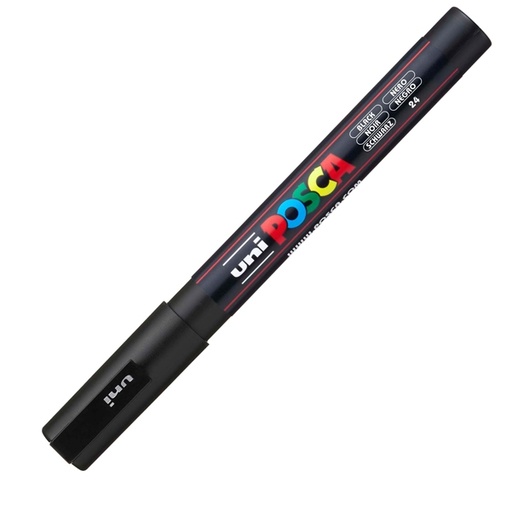 [D36787] Marcatore UNI POSCA PC3M p.fine 0,9-1,3mm nero UNI MITSUBISHI