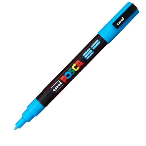 [D36789] Marcatore UNI POSCA PC3M p.fine 0,9-1,3mm azzurro UNI MITSUBISHI