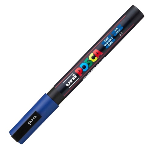 [D36791] Marcatore UNI POSCA PC3M p.fine 0,9-1,3mm blu UNI MITSUBISHI