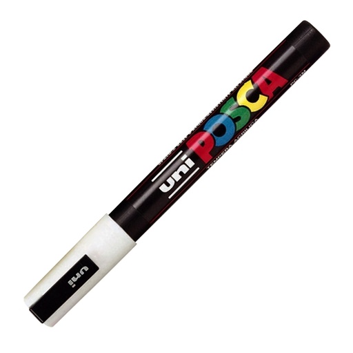 [D36792] Marcatore UNI POSCA PC3M p.fine 0,9-1,3mm bianco UNI MITSUBISHI