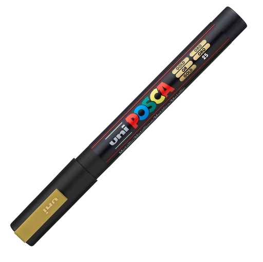 [D36799] Marcatore UNI POSCA PC3M p.fine 0,9-1,3mm oro UNI MITSUBISHI