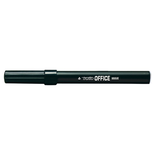[D37098] SCATOLA 12 PENNARELLI TRATTO OFFICE MAXI NERO