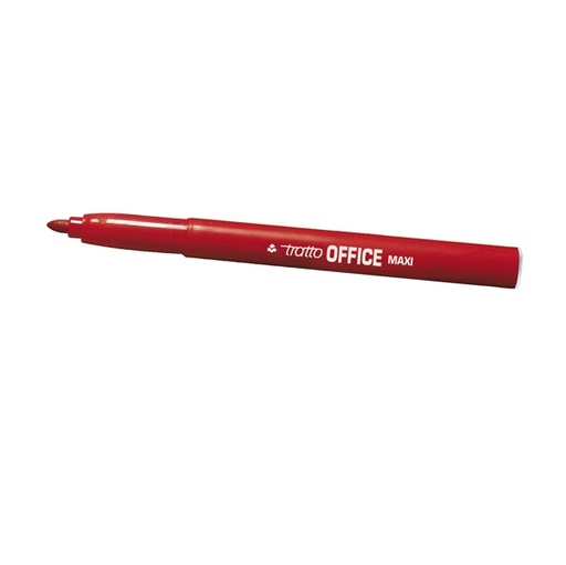 [D37099] SCATOLA 12 PENNARELLI TRATTO OFFICE MAXI ROSSO