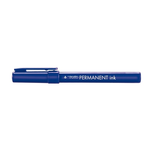 [D37105] SCATOLA 12 MARCATORI TRATTO PERMANENT INK BLU