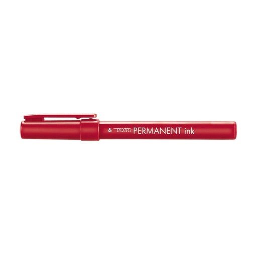[D37107] SCATOLA 12 MARCATORI TRATTO PERMANENT INK ROSSO