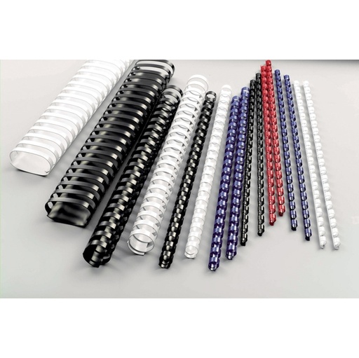 [D37353] SCATOLA 100 DORSI SPIRALE 16MM BLU 21 ANELLI