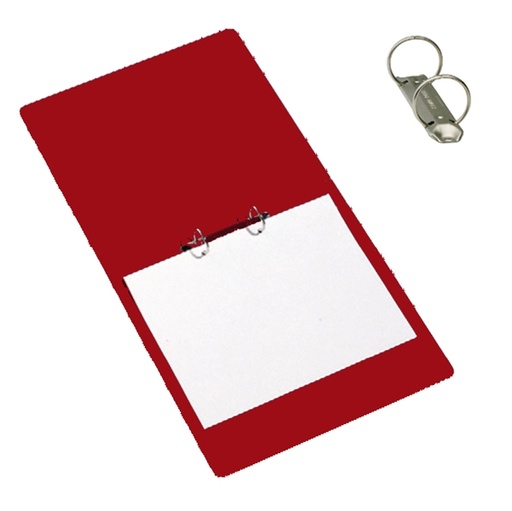 [D37428] Raccoglitore Presspan 25x33cm 2anelli 25mm rosso CDG