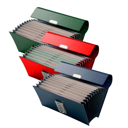 [D37464] PORTACAMBIALI 605-E 12 SCOMPARTI GENNAIO/DICEMBRE colori assortiti