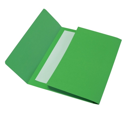 [D37527] 25 CARTELLINE A BUSTA 152B VERDE 26X34 200GR BRISTOL