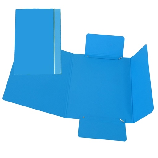 [D37538] CARTELLINA C/ELASTICO 17X25CM AZZURRO 40L