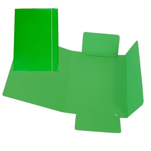 [D37539] CARTELLINA C/ELASTICO 17X25CM VERDE 40L