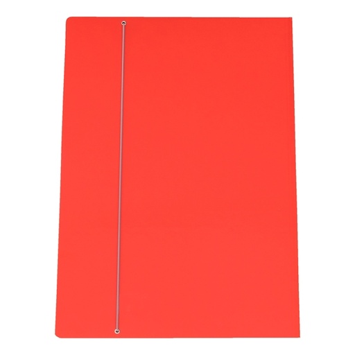 [D37544] CARTELLINA C/ELASTICO PLASTIFICATO 50X70CM ROSSO 57EL