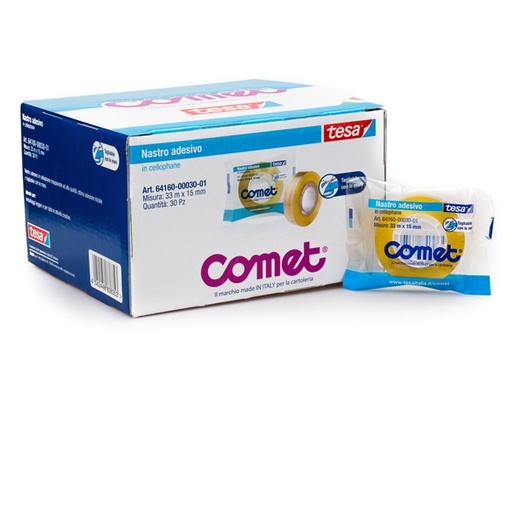 [D37814] NASTRO ADESIVO 33MTX15MM CELLO 64-160 COMET