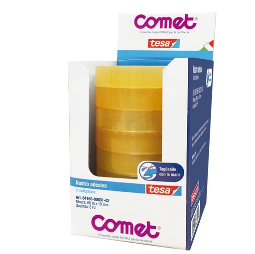 [D37829] NASTRO ADESIVO 66MTX19MM CELLO 64-160 COMET