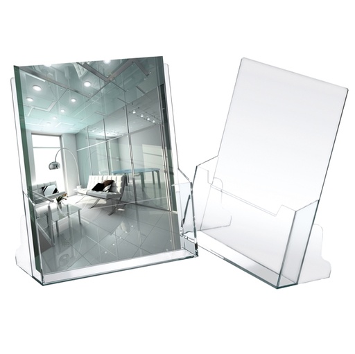 [D37866] PORTADEPLIANT IN POLISTIROLO TRASPARENTE 23X25,5X3CM ART.5021